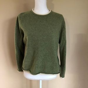 Woolrich | Olive Wool Crewneck Sweater  XL